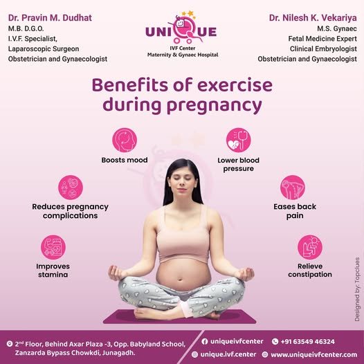 prenatal yoga benefits, prenatal yoga during pregnancy, best IVF center in Junagadh, Unique IVF Centre Junagadh, prenatal yoga Junagadh, ICSI treatment in Junagadh, holistic pregnancy care, yoga for pregnant women, pregnancy yoga classes Junagadh, reduce stress during pregnancy, improve sleep during pregnancy, emotional health in pregnancy, fertility support yoga, yoga and infertility treatment, safe prenatal exercises, IVF success tips, pregnancy wellness programs, gentle yoga for expectant mothers, strengthen body for labor, yoga and reproductive health