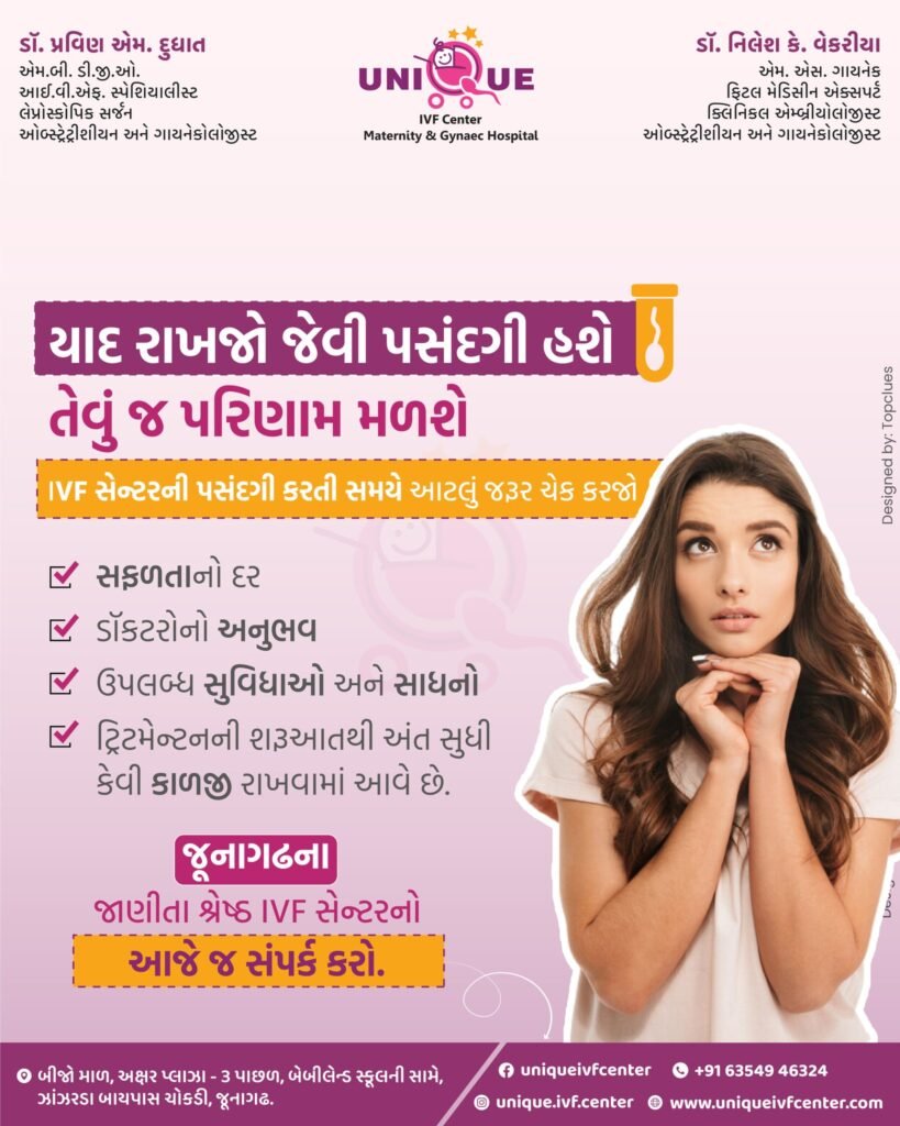 best IVF center in Junagadh, Unique IVF Junagadh, IVF success rate Junagadh, fertility clinic Junagadh, experienced IVF doctors Junagadh, IVF treatment in Junagadh, IVF cost in Junagadh, affordable IVF Junagadh, personalized fertility care, IVF hospital Junagadh, ICSI treatment Junagadh, IVF consultation Junagadh, best fertility specialist Junagadh, advanced IVF technology, top-rated IVF center in Gujarat