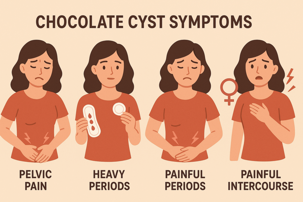 chocolate cyst treatment in Junagadh, endometrioma symptoms, chocolate cyst and infertility, best IVF center in Junagadh, Unique IVF Hospital Junagadh, ICSI treatment Junagadh, ovarian cyst diagnosis, laparoscopy for chocolate cyst, gynecologist in Junagadh, chocolate cyst fertility issues, chocolate cyst vs normal cyst, reproductive health Junagadh, endometriosis-related cysts, hormonal treatment for chocolate cyst